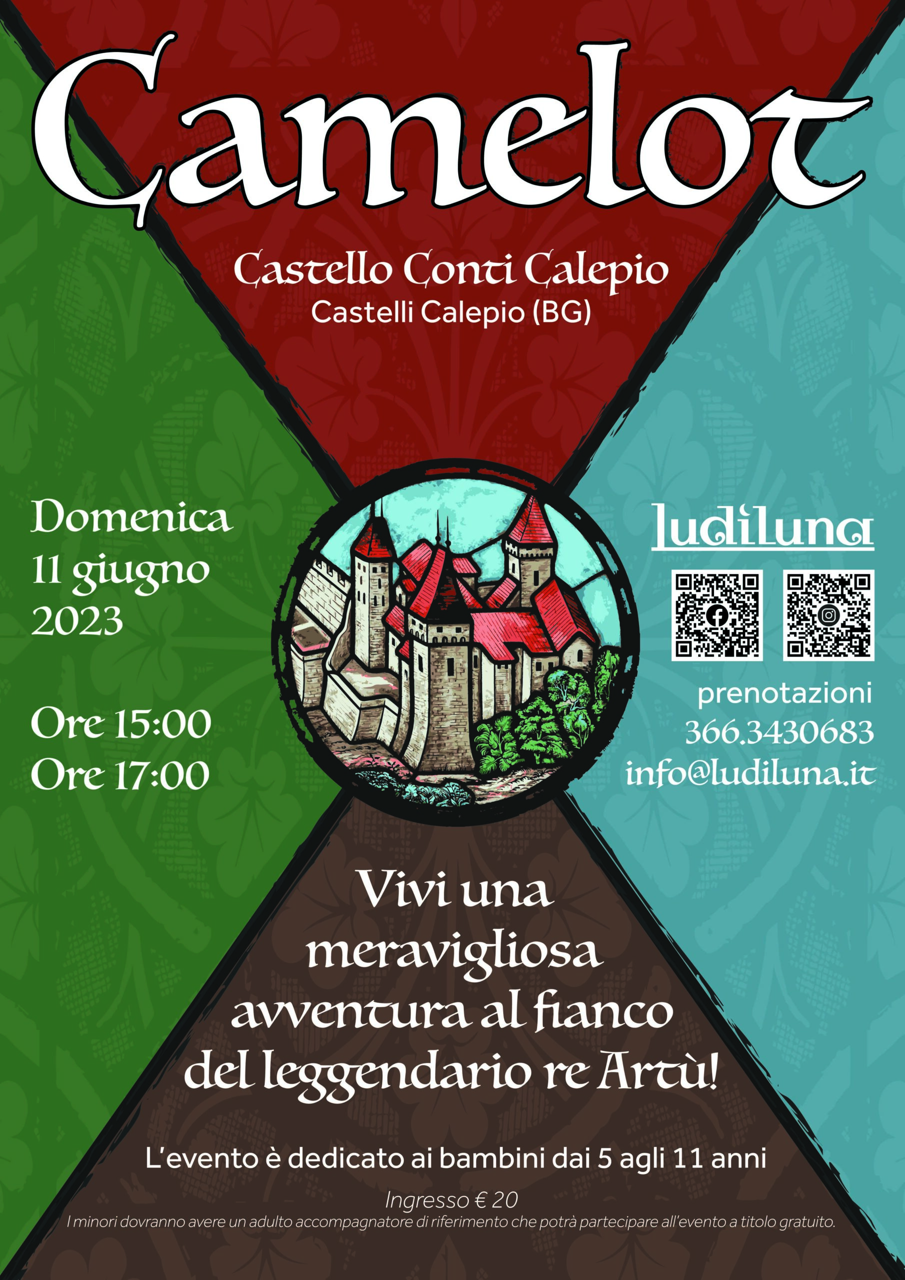 Castello dei Conti Calepio - Speciale Giugno 2023 - Evento Camelot Centro Polivalente Disabili Conti Calepio